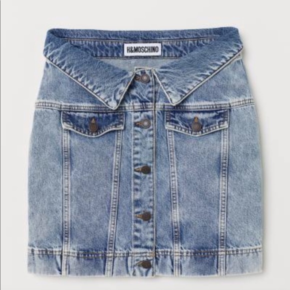 Moschino for H&M denim skirt with buttons - Picture 2 of 4